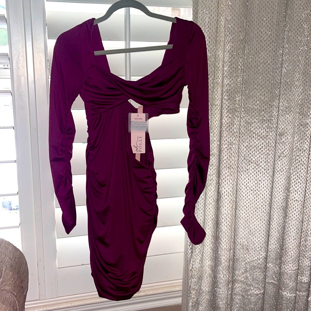 OH POLLY purple dress